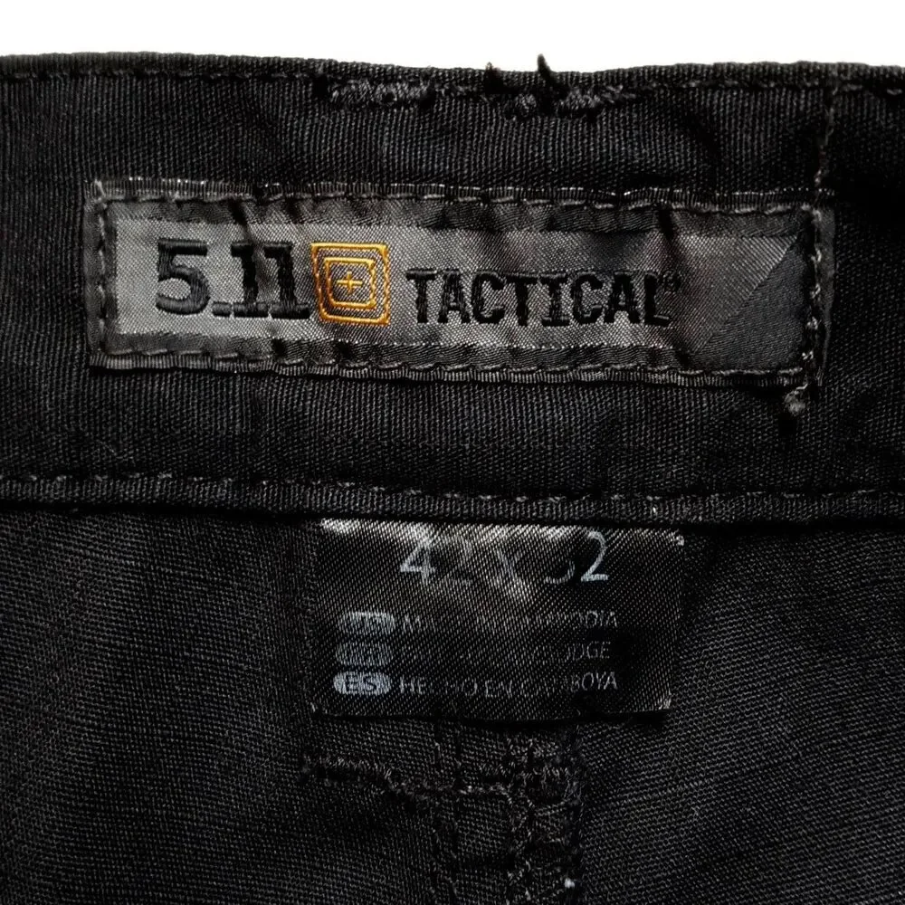 5.11 Tactical Taclite Pro Ripstop Pants Size 42x32 Military Cargo Black Work - Picture 5 of 8